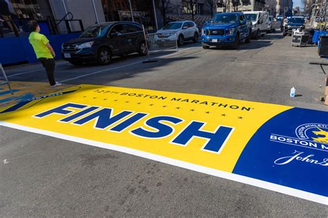 boston marathon finish line video